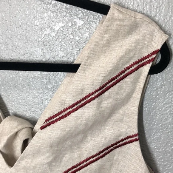 NWT Sachin + Babi Poppy Linen Oatmeal Shift Dress - Picture 5 of 8